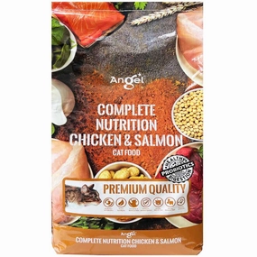 Angel Complete Nutrition Chicken & Salmon Dry Cat Food 1.1kg kitten food wet kitten food kitten milk kitten treats grain free kitten food