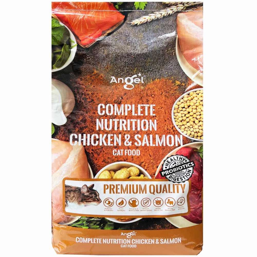 Angel Complete Nutrition Chicken & Salmon Dry Cat Food 1.1kg kitten food wet kitten food kitten milk kitten treats grain free kitten food