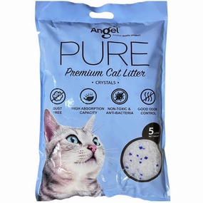 Angel Pure Premium Unscented Crystal Cat Litter 5L kitten supplies kitten toys kitten food kitten litter box kitten bed