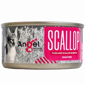 Angel Tuna & Scallop In Broth Grain-Free Canned Cat Food 70g dry cat food cat treats grain free cat food kitten treats cat dental treats