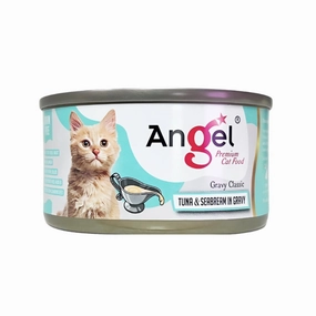 Angel Tuna & Seabream In Gravy Canned Cat Food 80g cat food cans soft cat food high protein cat food natural cat food senior cat food