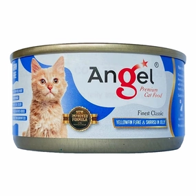 Angel Yellowfin Flake & Shirasu in Jelly Canned Cat Food 80g cat food cans soft cat food high protein cat food natural cat food senior cat food