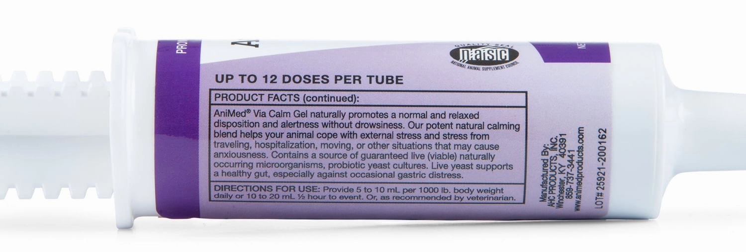 AniMed Via-Calm Equine Oral Gel, 60 mL