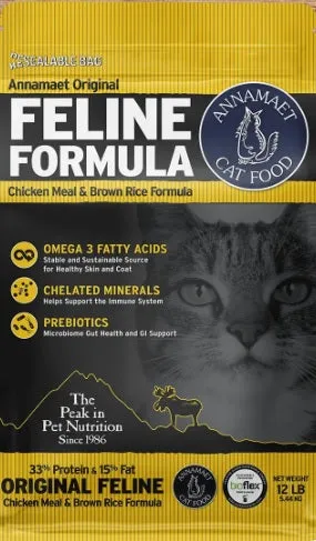 Annamaet Feline Original Chicken and Brown Rice cat supplies cat house cat tree cat feeder cat collar