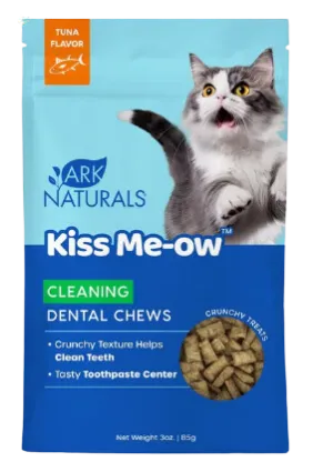 Ark Naturals Kiss Me-Ow Cleaning Dental Cat Chews Tuna Flavor - 3oz bag cat toys interactive cat toys cat teaser wand cat balls cat laser pointer