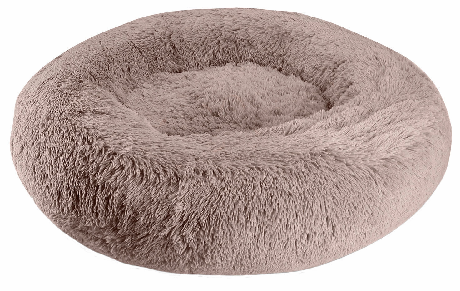 Arlee Shaggy Fur Donut Pet Bed, 39" x 11"