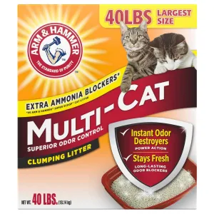 Arm & Hammer Multi-Cat Extra Strength Cat Litter cat treats toys for cats cat hair remover cat cleaning supplies cat food bowl