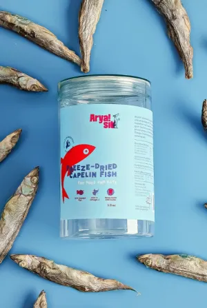 Arya Sits Freeze-Dried Capelin Treats 3oz goat vitamins sheep health poultry medicine livestock supplement animal wellness