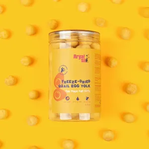 Arya Sits Freeze-Dried Egg Yolk Treats 10oz jar goat vitamins sheep health poultry medicine livestock supplement animal wellness