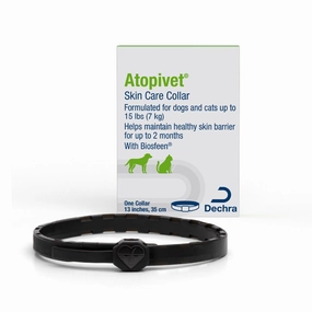 Atopivet Skin Care Collar, 13" Collar, Under 22lbs dog plush squeaky toy interactive plush toy plush rope toy tough plush dog pillow toy
