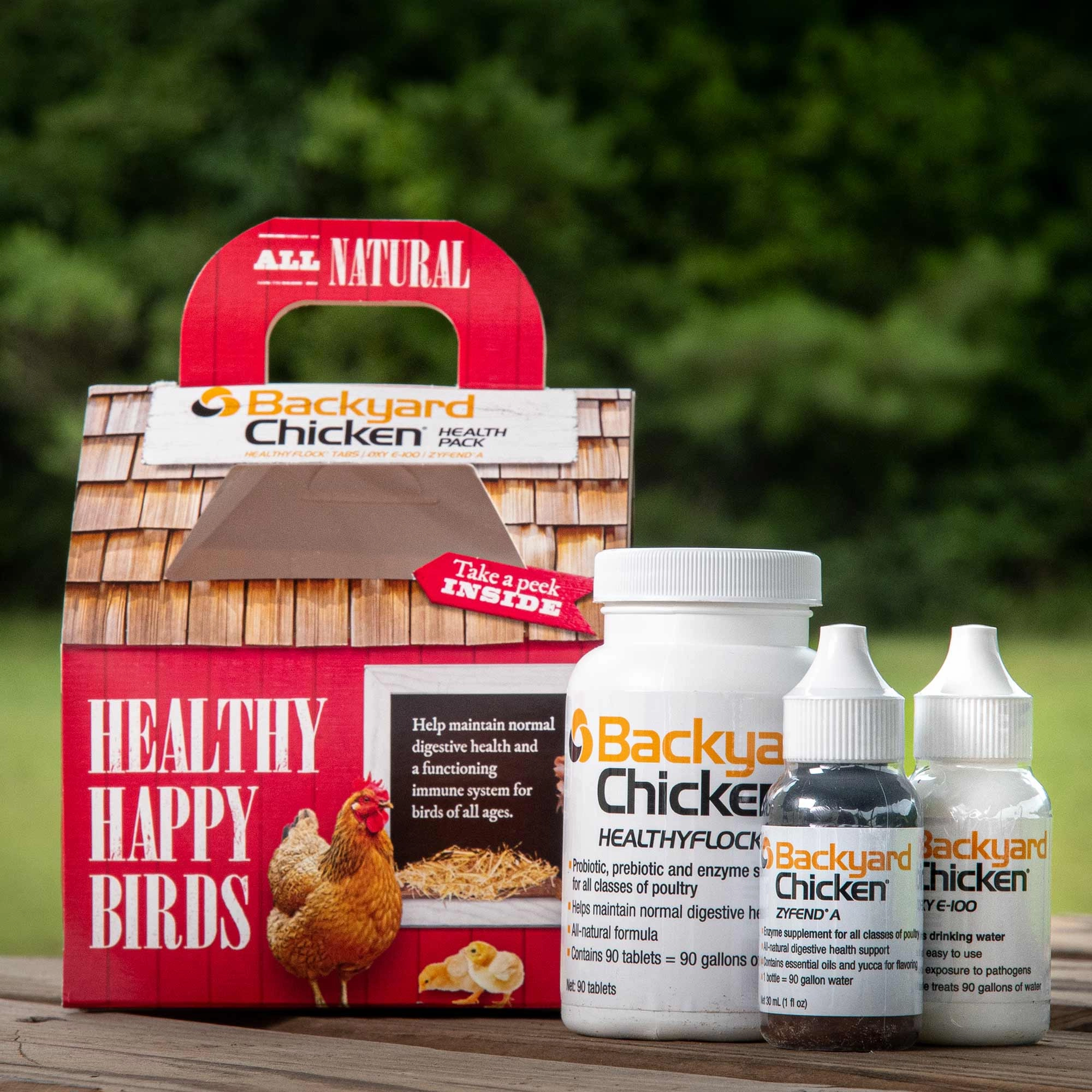 Backyard Chicken 3-Pack Health Pack, supports 25 chicks for 50 days