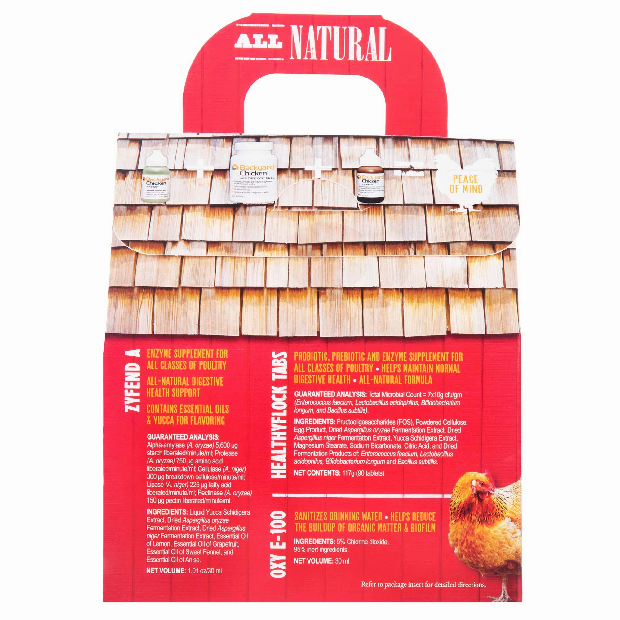 Backyard Chicken 3-Pack Health Pack, supports 25 chicks for 50 days