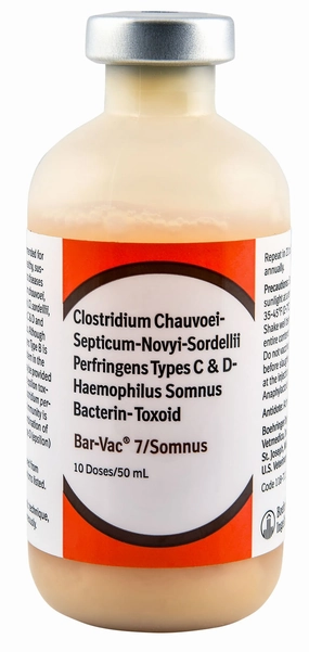 Bar-Vac 7/Somnus Blackleg Cattle Vaccine sheep feed sheep mineral sheep hay sheep pellets sheep salt block