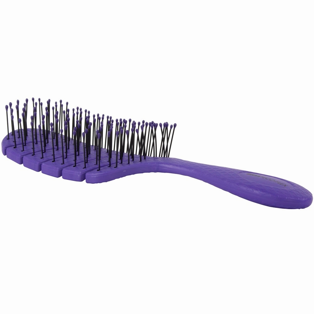 Bass Brushes Bio-Flex Detangling Hair Brush For Cats & Dogs (Purple) dog leash leather leash nylon leash long leash dog chain leash