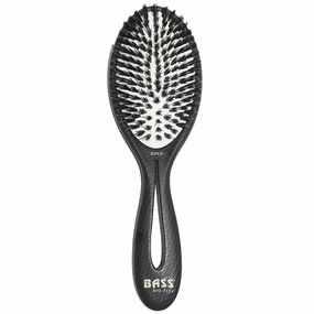 Bass Brushes Bio-Flex Shine Hair Brush For Cats & Dogs (Black) dog leash leather leash nylon leash long leash dog chain leash