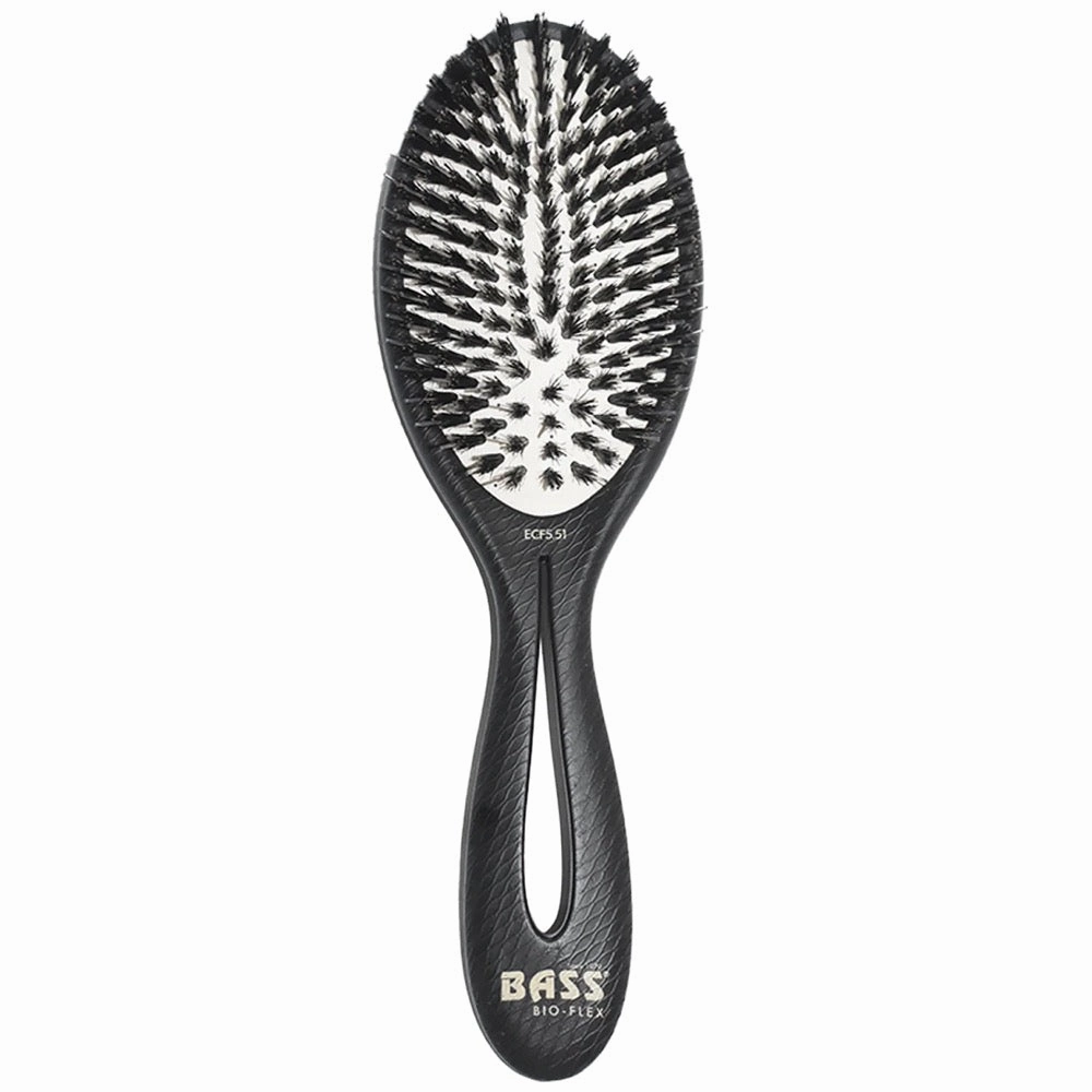 Bass Brushes Bio-Flex Shine Hair Brush For Cats & Dogs (Black) dog leash leather leash nylon leash long leash dog chain leash