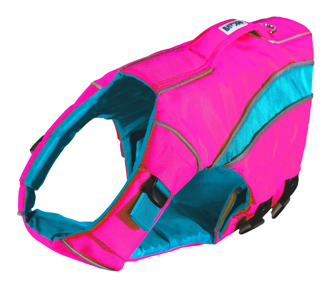 BayDog Monterey Bay Dog LifeJacket - Sunset Pink - dog accessories dog collar dog leash dog bowtie dog backpack