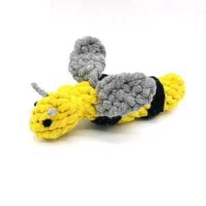 Bee Rope Dog Toy dog toys indestructible dog toys dog tug toys dog plush chew resistant toy