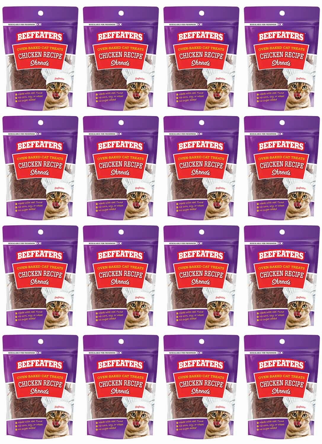 Beefeaters Chicken Fillet Shreds, 1.41 oz, Case of 12