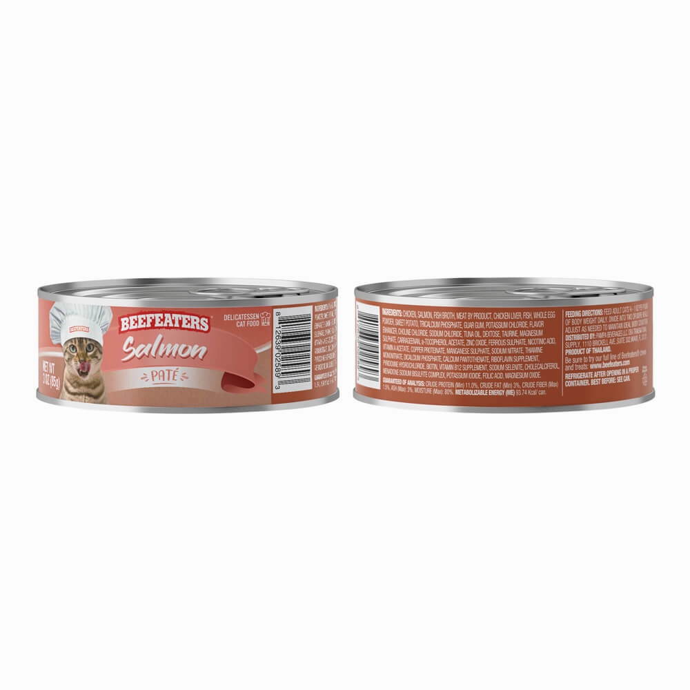 Beefeaters Pate Wet Cat Food, Case of 24