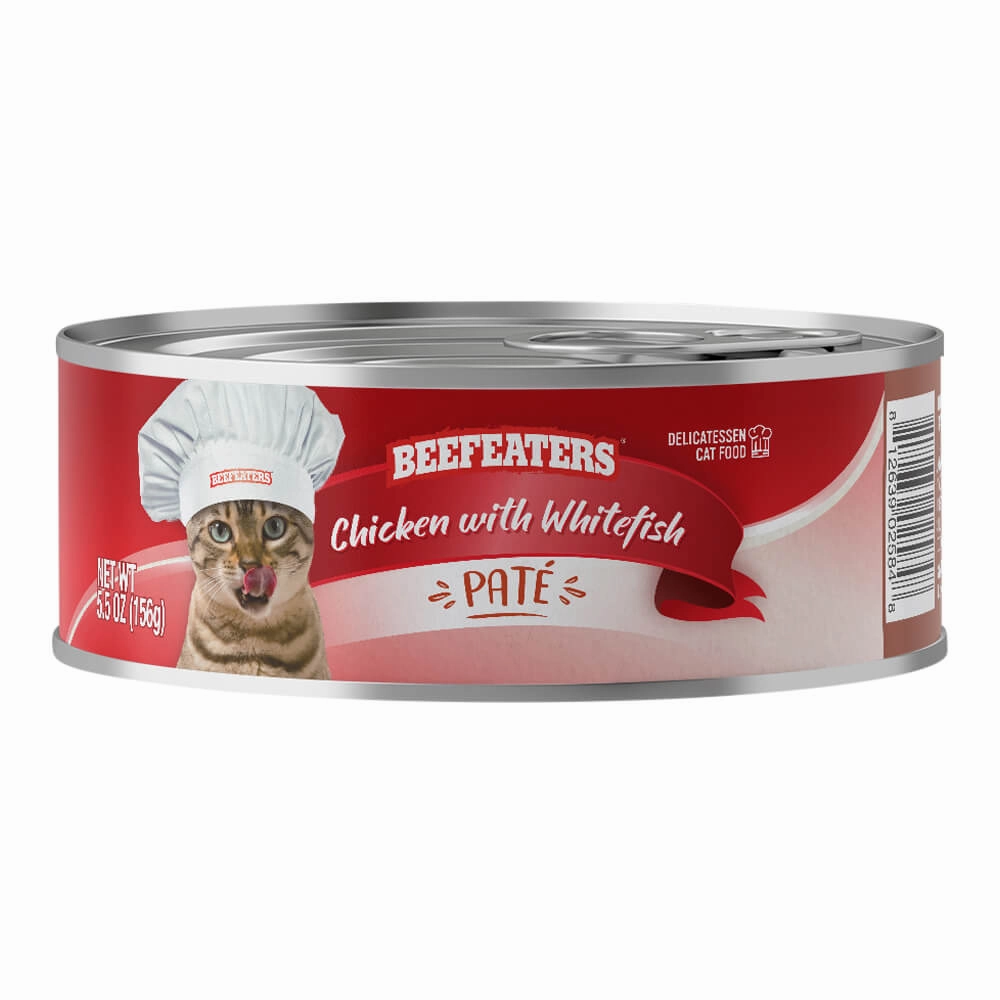 Beefeaters Pate Wet Cat Food, Case of 24