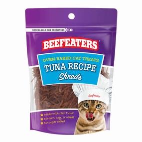 Beefeaters Tuna Shreds, 1.41 oz, Case of 12 cat treats,dry cat food,cat snack pouch