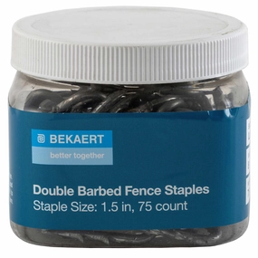 Bekaert 1.5" 8 ga Double Barbed Fence Staples, 75 ct/tub grooming tools dog brush cat nail clipper pets shampoo pet trimmer