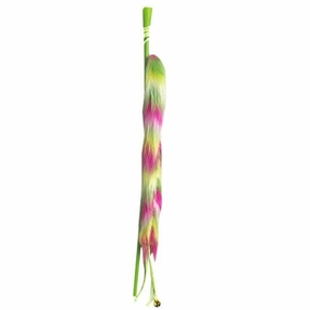 Bell and Fuzzy Tail Teaser Toy with Long Handle cat scratchers cat towers cat window perch cat heating pad cat calming spray