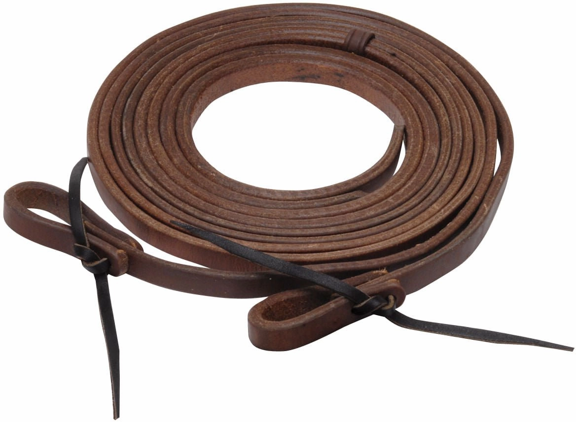 Berlin Leather Heavy Oiled Hermann Oak Split Reins, Water Loop Ends