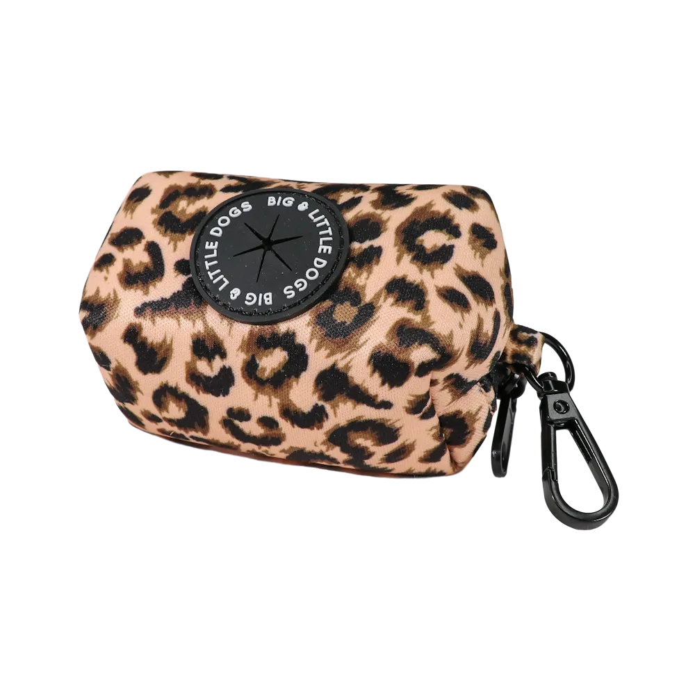 Big & Little Dogs Poop Bag Holder: Luxurious Leopard small animal food rabbit pellets hamster food guinea pig snacks small pet mix