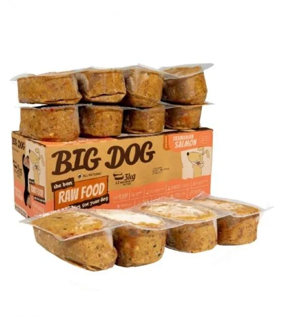 Big Dog Barf Salmon Frozen Raw Dog Food 3kg dog toys interactive dog toy plush dog toy dog rope toy squeaky toy