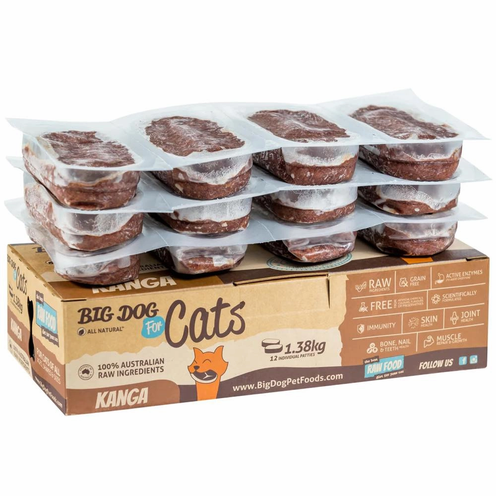 Big Dog BARF Kangaroo Grain-Free Frozen Raw Cat Food 1.38kg dry cat food cat treats grain free cat food kitten treats cat dental treats