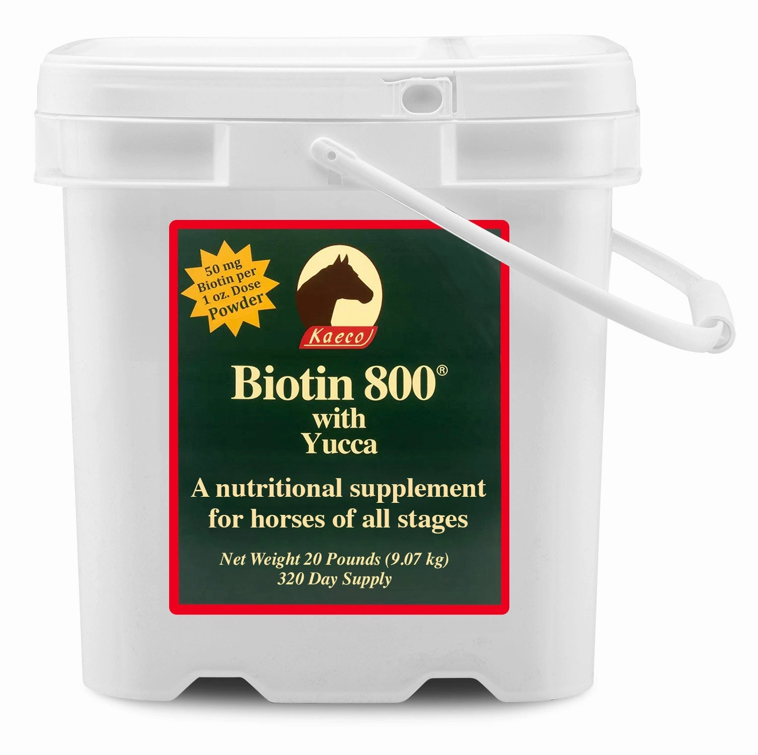 Biotin 800 Powder with Yucca Equine Supplement