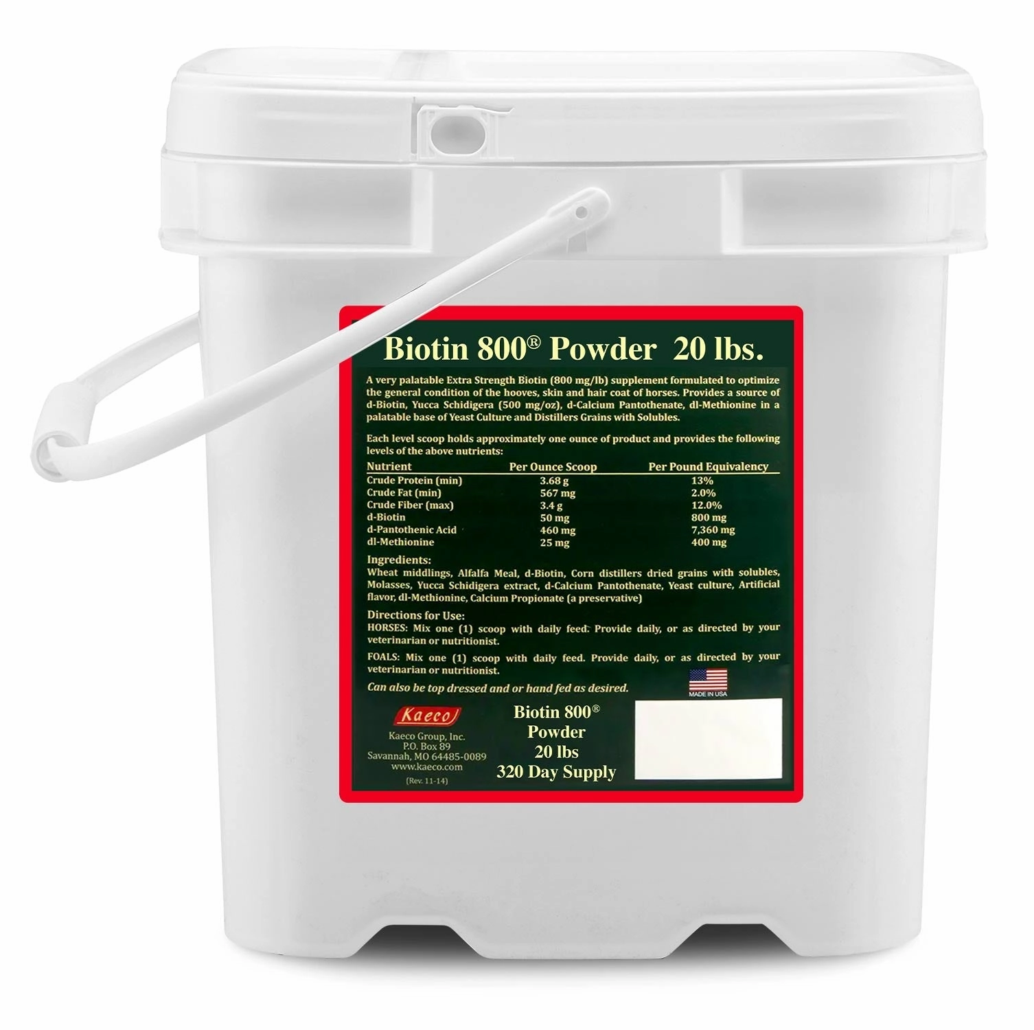 Biotin 800 Powder with Yucca Equine Supplement