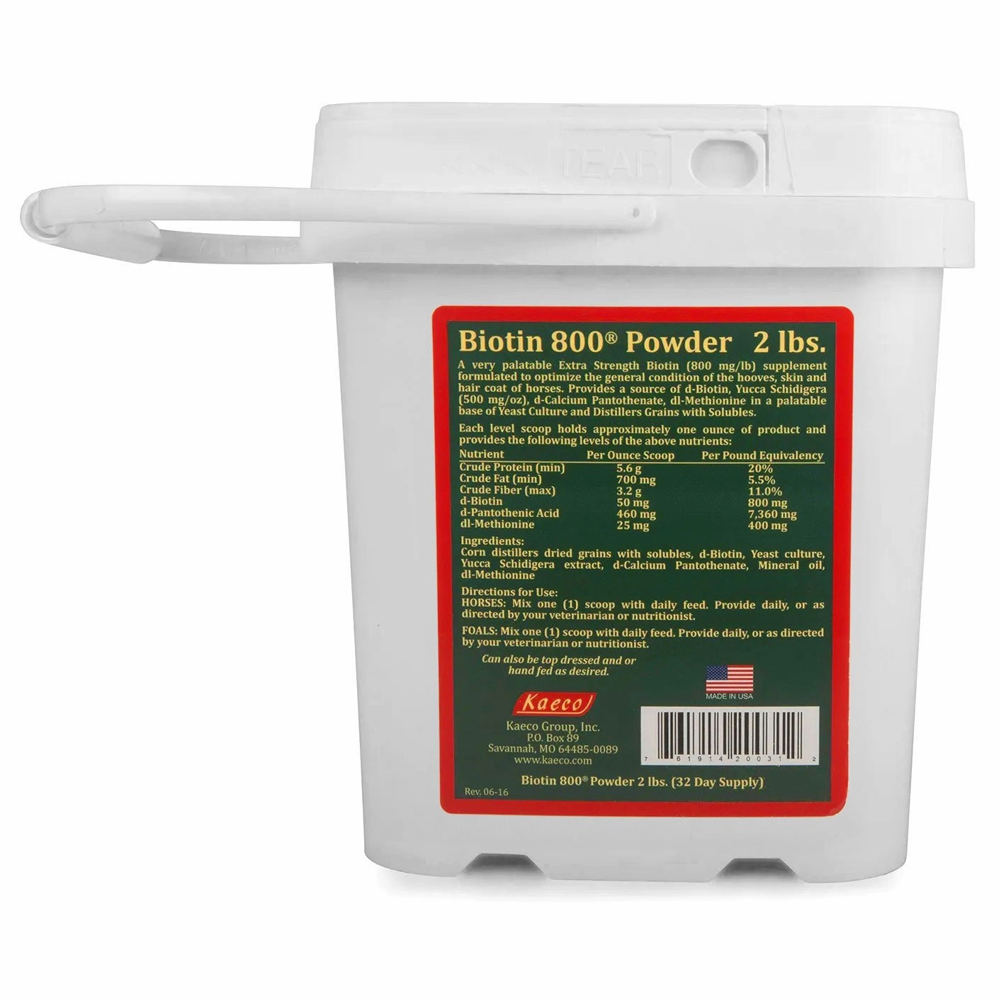 Biotin 800 Powder with Yucca Equine Supplement