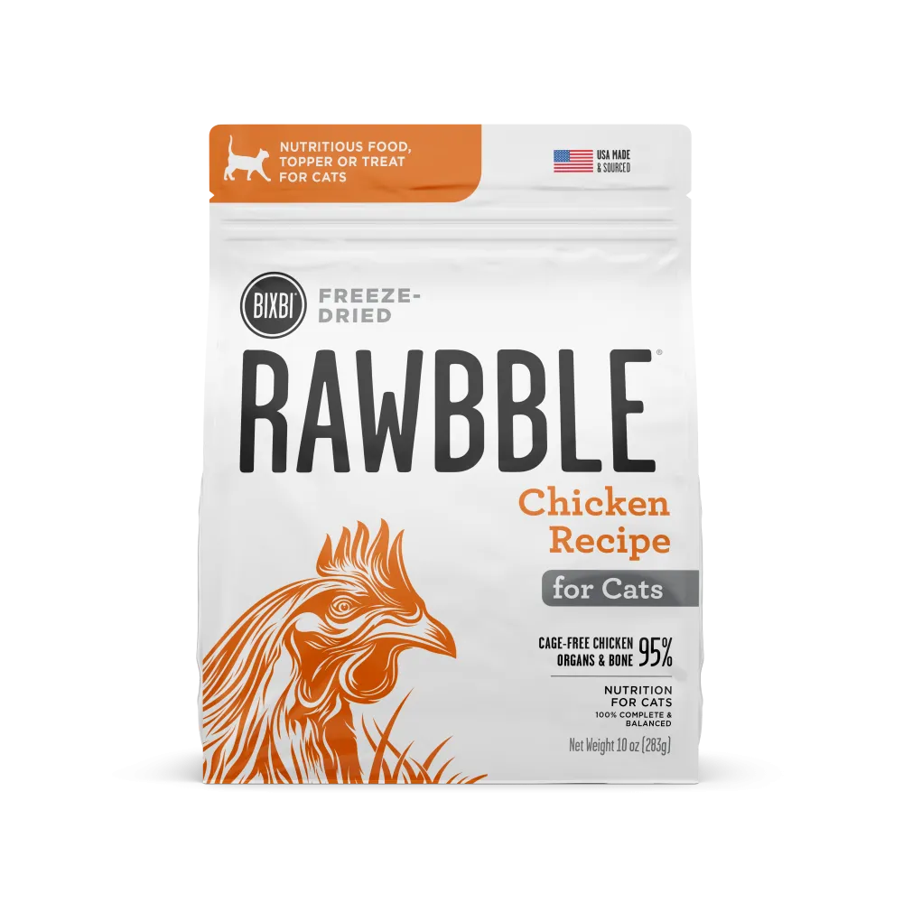 Bixbi Rawbble Chicken Freeze Dried for Cats freeze dried dog food raw food for dogs dog freeze meal high protein dog food grain free freeze dog food