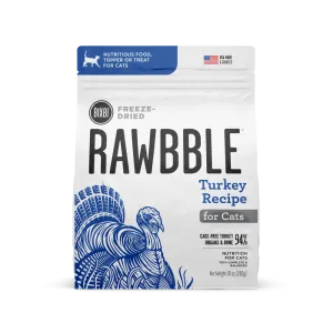 Bixbi Rawbble Turkey Freeze Dried for Cats freeze dried dog food raw food for dogs dog freeze meal high protein dog food grain free freeze dog food