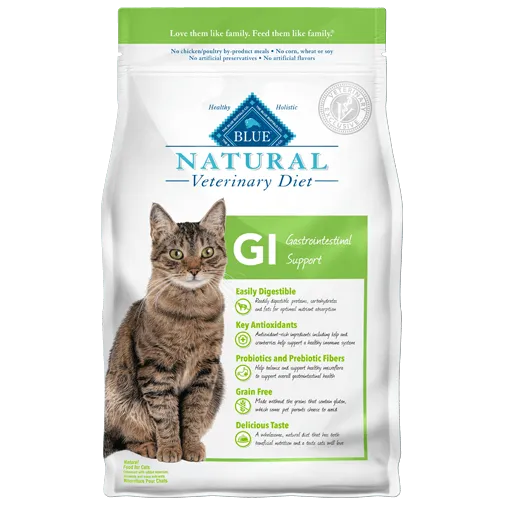 Blue Buffalo BLUE Natural Veterinary Diet GI Gastrointestinal Support Dry Cat Food cat supplies cat house cat tree cat feeder cat collar