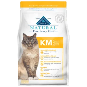 Blue Buffalo BLUE Natural Veterinary Diet KM Kidney   Mobility Support Dry Cat Food cat treats toys for cats cat hair remover cat cleaning supplies cat food bowl
