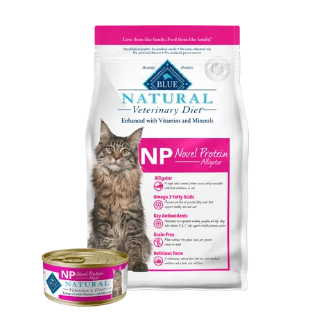 Blue Buffalo BLUE Natural Veterinary Diet NP Novel Protein Alligator Dry Cat Food cat supplies cat house cat tree cat feeder cat collar