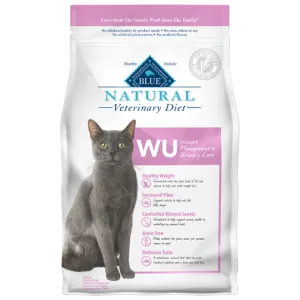 Blue Buffalo BLUE Natural Veterinary Diet WU Weight Management   Urinary Care Dry Cat Food cat supplies cat house cat tree cat feeder cat collar