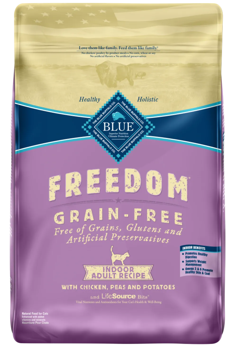 Blue Buffalo Freedom Grain-Free Indoor Adult Chicken Recipe Dry Cat Food freeze dried dog food raw food for dogs dog freeze meal high protein dog food grain free freeze dog food