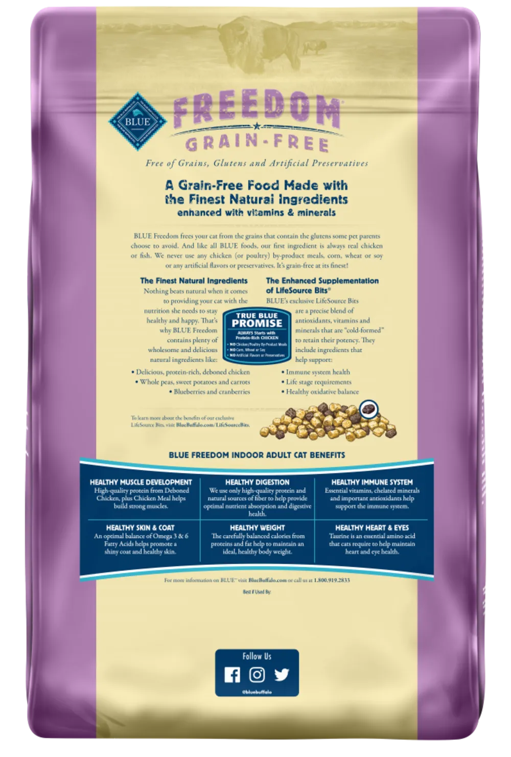 Blue Buffalo Freedom Grain-Free Indoor Adult Chicken Recipe Dry Cat Food