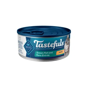 Blue Buffalo Tastefuls Adult Pate Ocean Fish & Tuna Entree Wet Cat Food cat calming diffuser cat stress relief anxiety cat treats cat relaxing spray pet mood aid