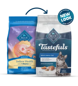 Blue Buffalo Tastefuls Indoor Adult Chicken & Brown Rice Dry Cat Food cat supplies cat house cat tree cat feeder cat collar
