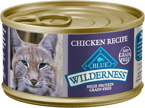 Blue Buffalo Wilderness High-Protein Grain-Free Adult Chicken Recipe Canned Cat Food cat calming diffuser cat stress relief anxiety cat treats cat relaxing spray pet mood aid