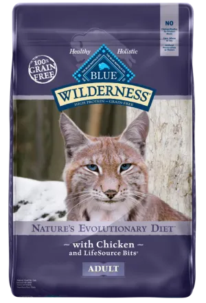 Blue Buffalo Wilderness High-Protein Grain-Free Adult Chicken Recipe Dry Cat Food freeze dried dog food raw food for dogs dog freeze meal high protein dog food grain free freeze dog food