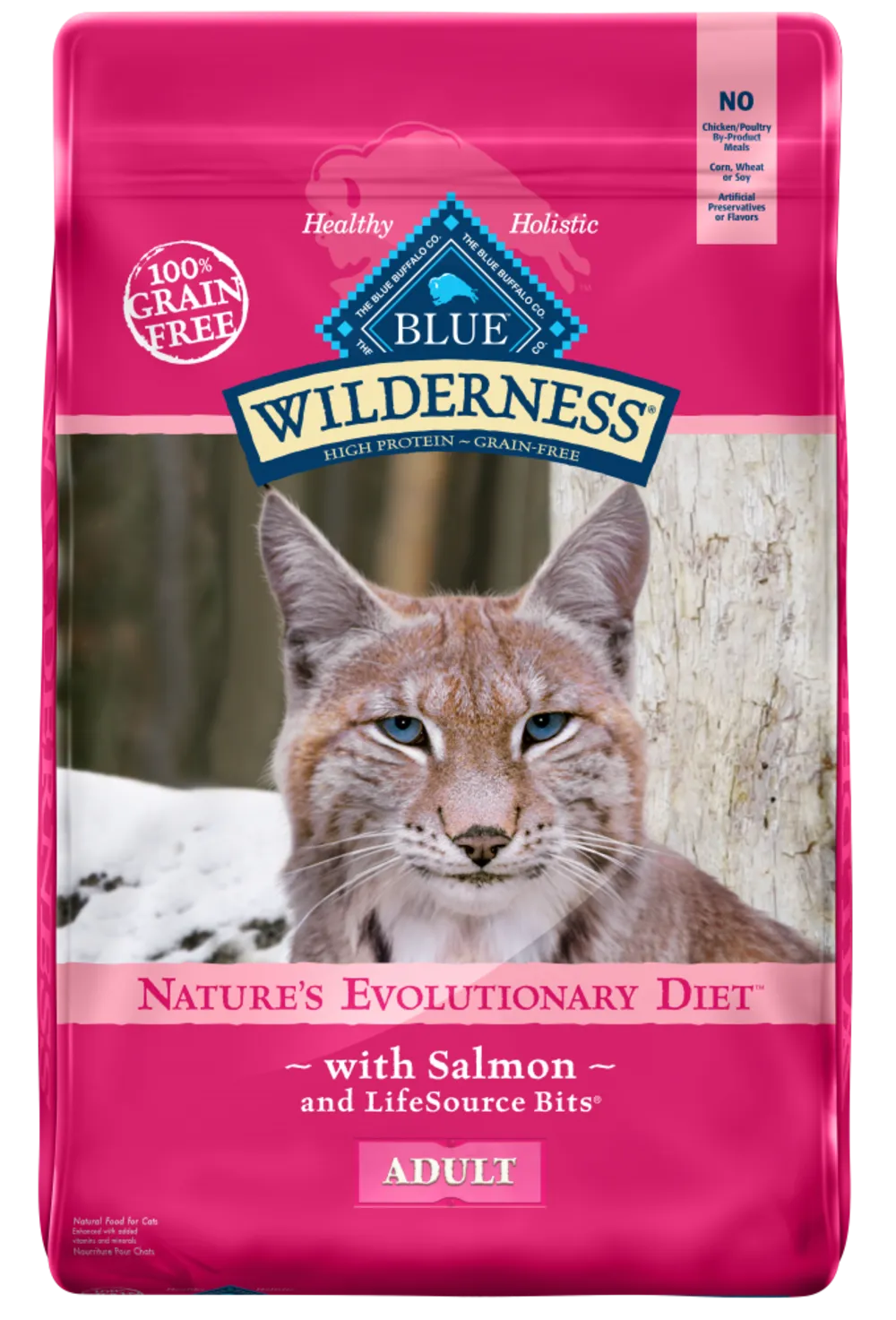 Blue Buffalo Wilderness High-Protein Grain-Free Adult Salmon Recipe Dry Cat Food freeze dried dog food raw food for dogs dog freeze meal high protein dog food grain free freeze dog food