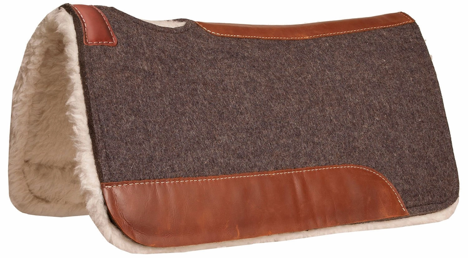 Blue Horse 100% Wool Contoured Saddle Pad with Fleece Bottom cat fur care cat grooming tools cat deshedding brush cat bath kit cat nail trimmer