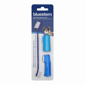 bluestem Toothbrush/Finger Brush Kit dog plush squeaky toy interactive plush toy plush rope toy tough plush dog pillow toy